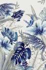 Blue Tropical Forest II Art Print