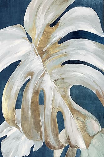 Monstera Blue Art Print
