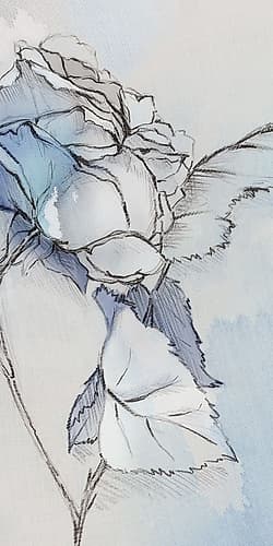 Romantic Blue II Art Print