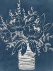 Midnight Floral Whispers Art Print