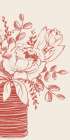Blushing Petal Symphony I Art Print