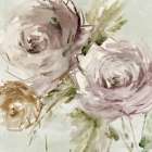 Muted Blossoms in Gentle Brushstrokes Art Print