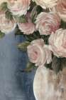Pink Roses in Ceramic Vase Art Print