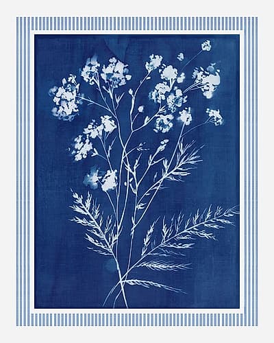 Delicate Floral in Blue Tones III Art Print