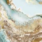 Golden Chasm Art Print