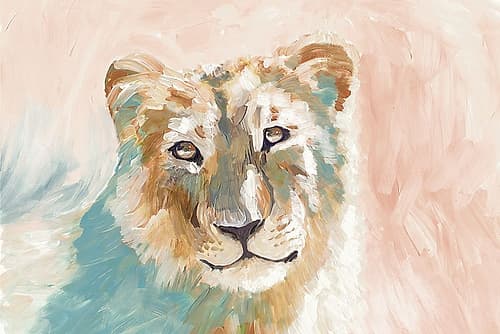 Lion in the Sun Art Print by Errico And Slyp