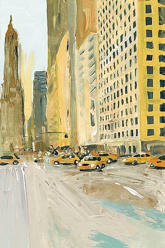 Early Manhattan Cityscapes Print