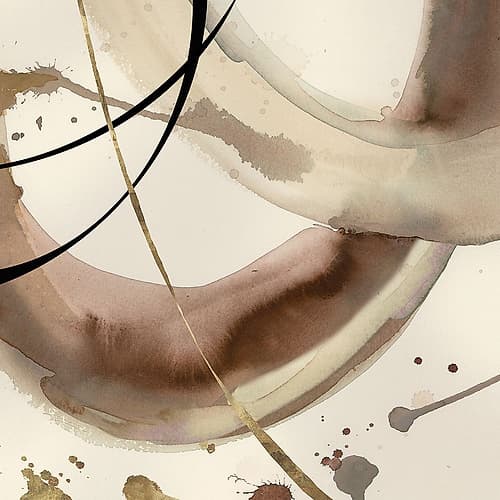 Whispers of Taupe II Abstract Art Print