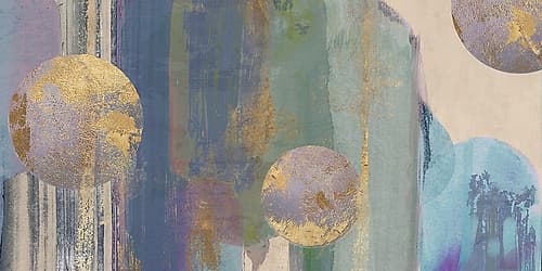 Blue Popscicles I Abstract Art Print