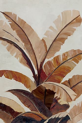 Golden Banana Leaf Art Print