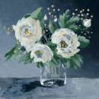 Blue Glass Vase Art Print