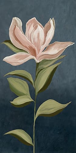 Pink Magnolia Flora I Art Print