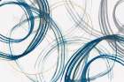 Cobalt Loops Minimalist Print