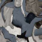 Textured Greys I Minimalist Print