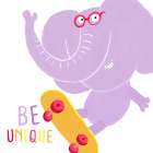 Be Unique Art Print