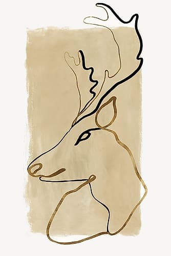 Antlers II Art Print by Eva Watts