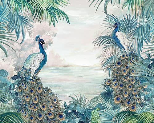 Indian Peafowls Art Print
