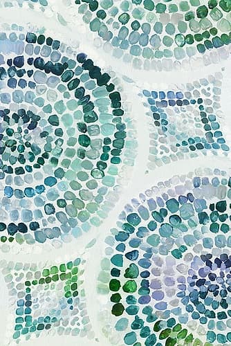 Teal Medallion II Decorative Print