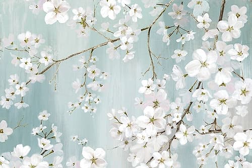 Flower Snow Minimalist Print