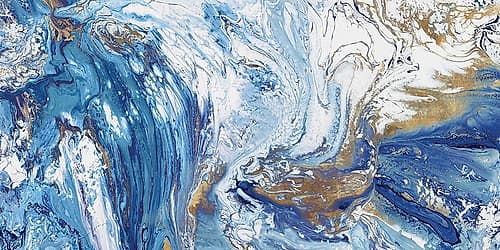 Evening Blue Tide Art Print