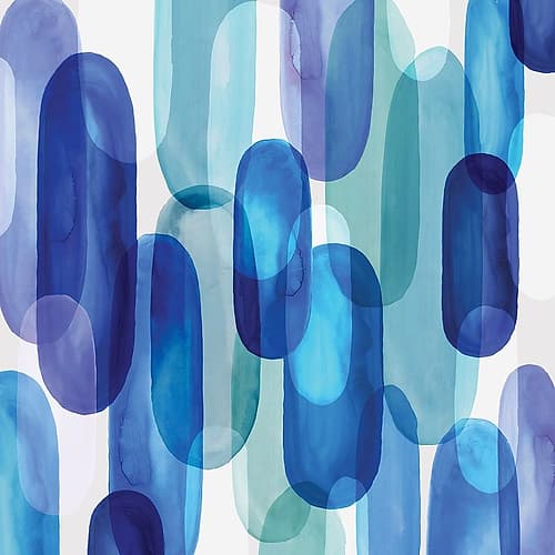 Groovy Blue I Art Print