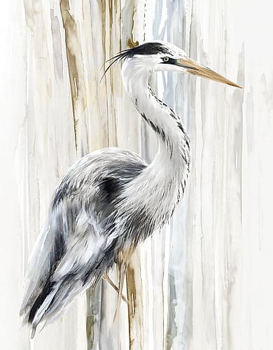 River Heron I Art Print