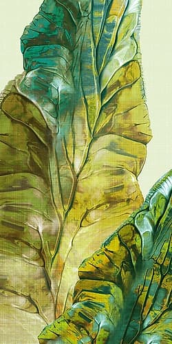 Tropical Green Leaves II Tropical Print