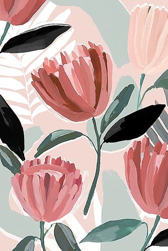 Dreamy Petals I Art Print