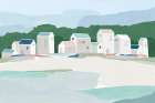 Little Town III Art Print