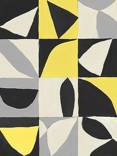Yellow Mayan I Art Print by Isabelle Z