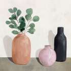 Three Vases Botanical Print