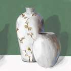 White Vases Art Print