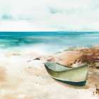 Little boat on the Shore II Art Print