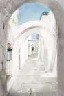 Streets of Mykonos I Art Print