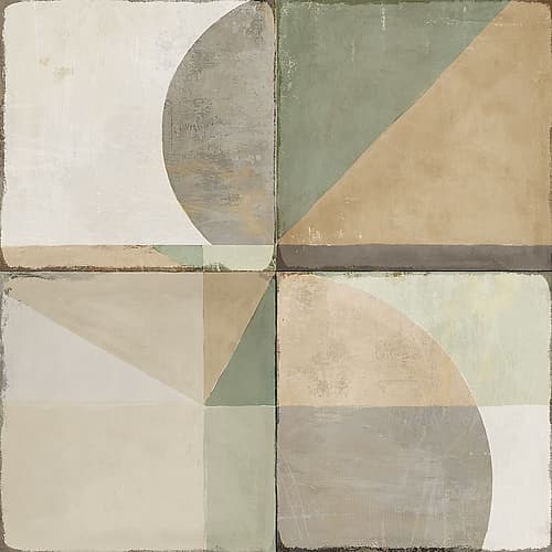 Green Tile II Art Print by Isabelle Z