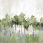 Forest of Sapphire Blossoms II Art Print