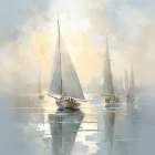 Silent Sailing I Art Print