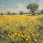 Fields of Yellow I Art Print