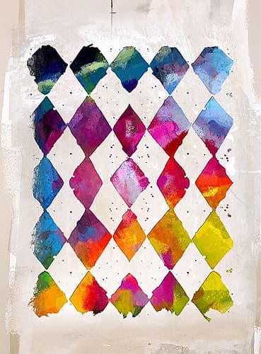 Diamond Palette II Art Print by Karen Smith