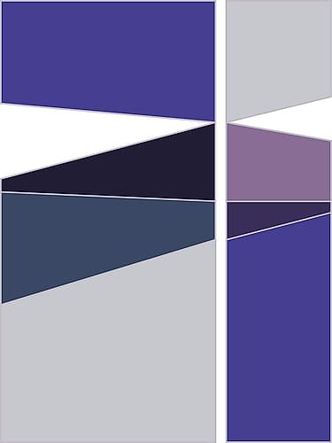 Divided Violet Art Print by Sandi Hauanio