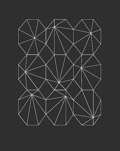 Geometry of Atoms I Art Print by Sandi Hauanio