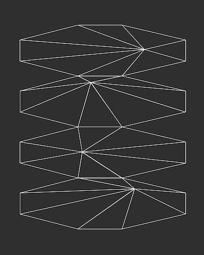 Geometry of Atoms II Art Print by Sandi Hauanio