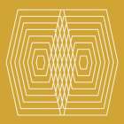 Happy Hexagon Vintage Print