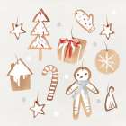 Ginger Bread Cookies I Art Print by PI Studio
