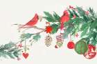 Christmas Birds I Art Print by PI Studio