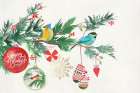 Christmas Birds II Art Print by PI Studio