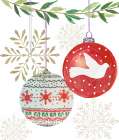 Hanging Ornaments II Art Print by PI Studio