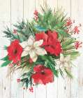 Red Floral I Art Print by PI Studio