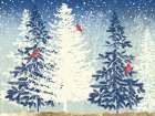 Snow Christmas Art Print by PI Studio