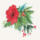 Poinsettia Bouquet Art Print by PI Studio
